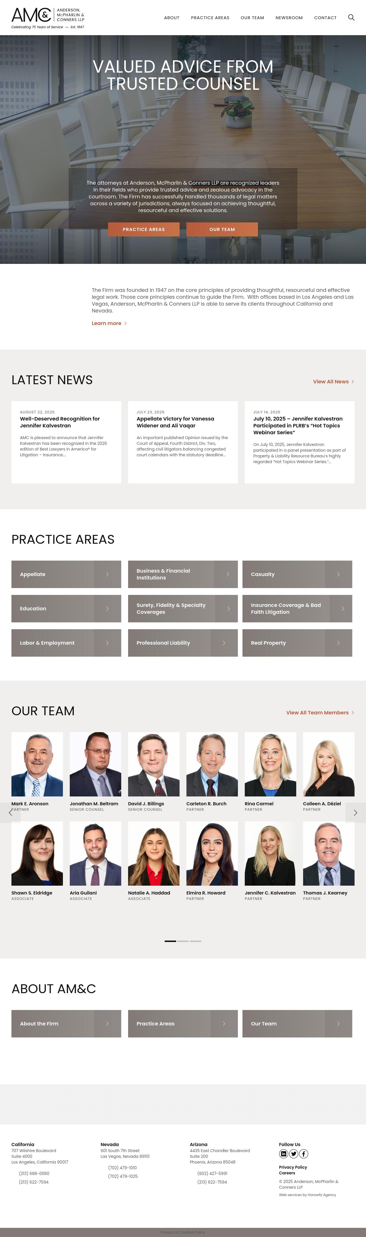 Anderson, McPharlin & Conners, LLP - Las Vegas NV Lawyers