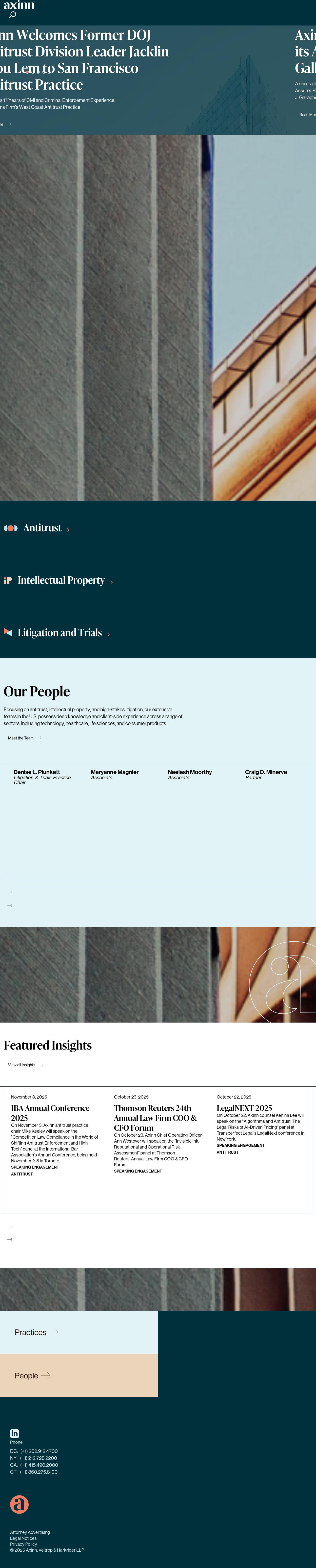 Axinn, Veltrop & Harkrider LLP - Hartford CT Lawyers