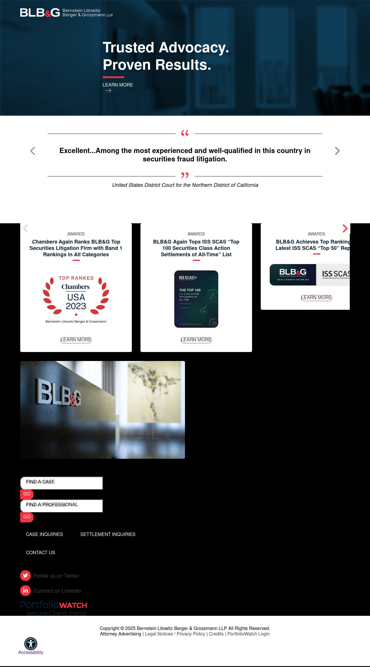 Bernstein Litowitz Berger & Grossmann LLP - San Diego CA Lawyers