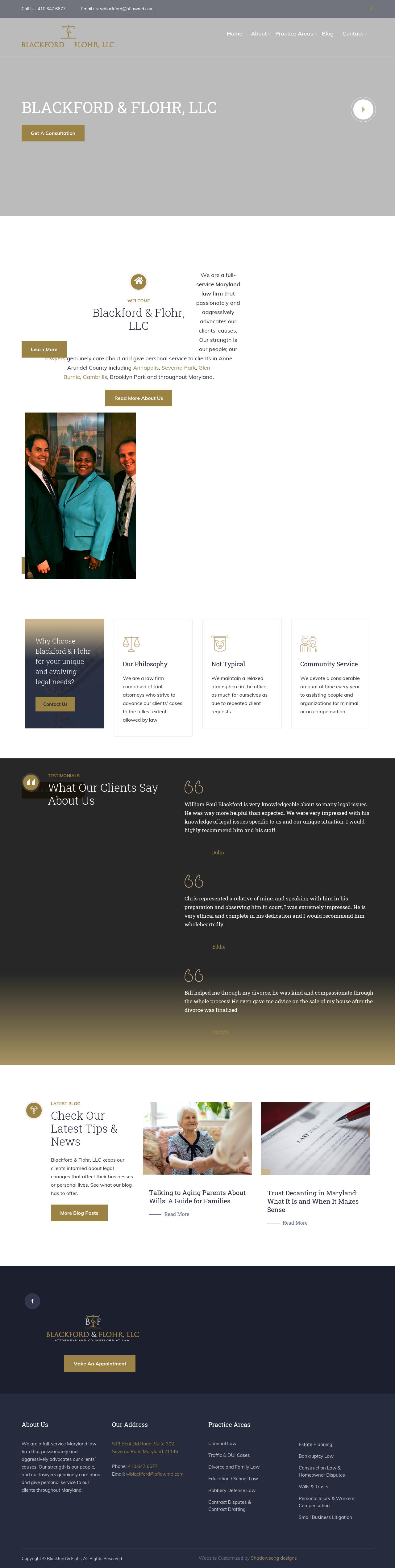 Blackford & Flohr, LLC - Severna Park MD Lawyers