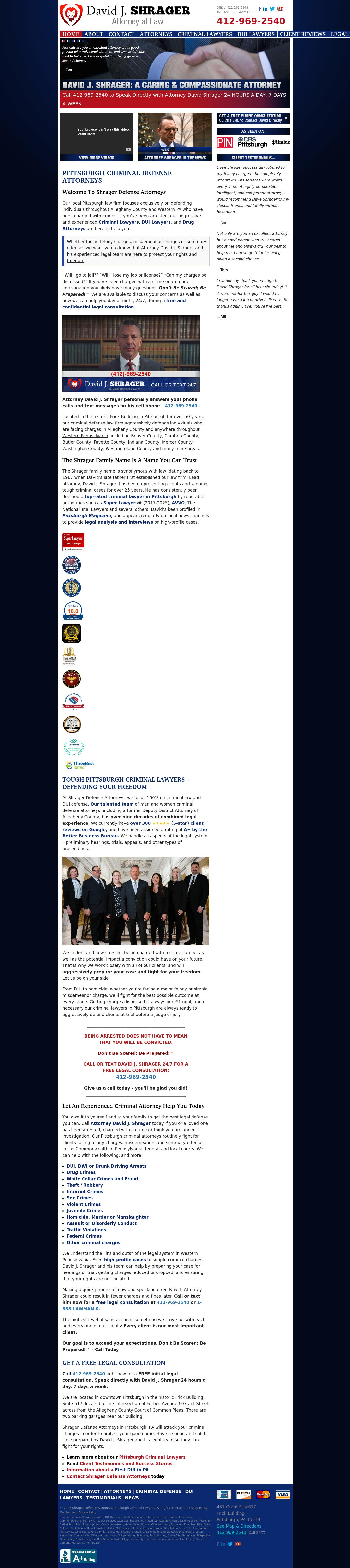 David J. Shrager - Pittsburgh PA Lawyers