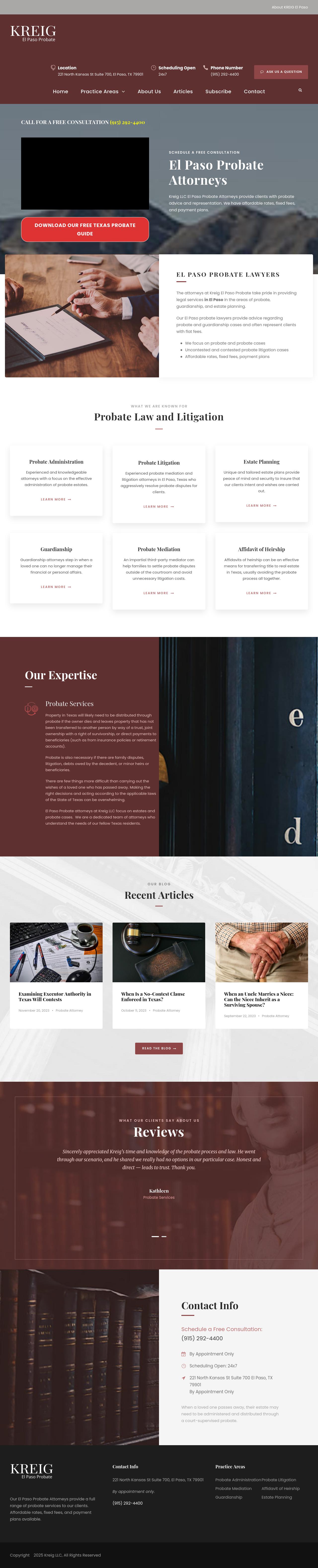 El Paso Probate, Kreig LLC - EL Paso TX Lawyers