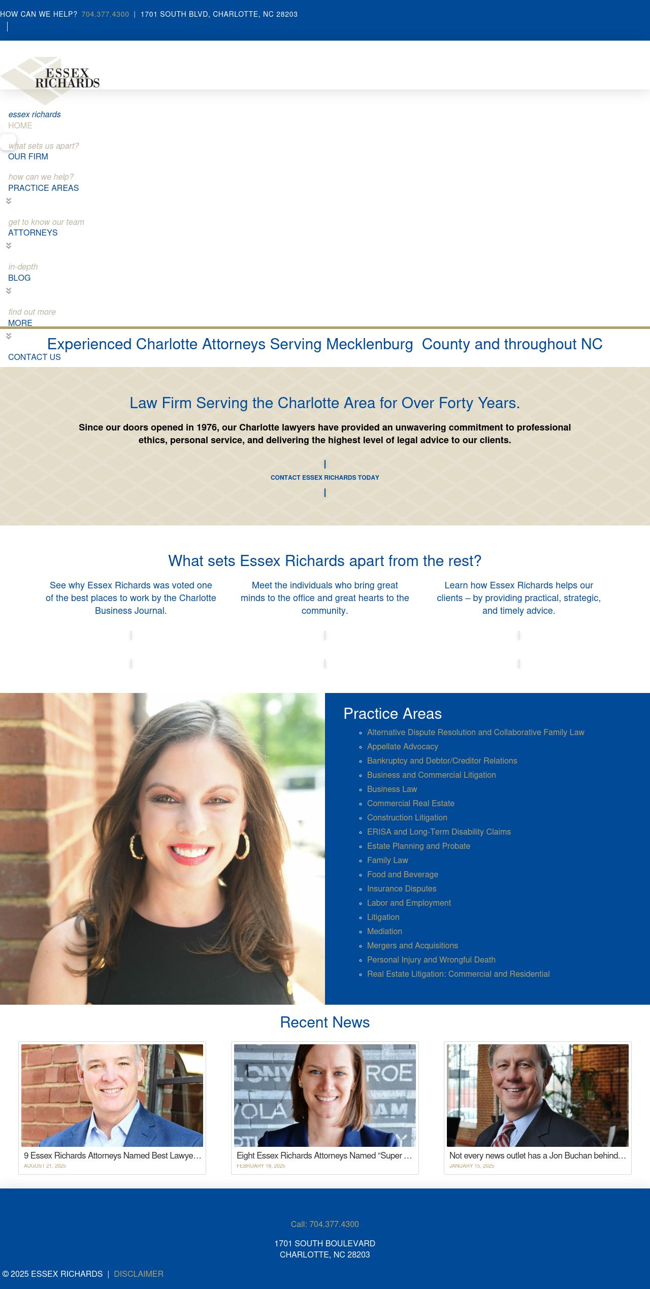 Essex Richards, P.A. - Charlotte NC Lawyers