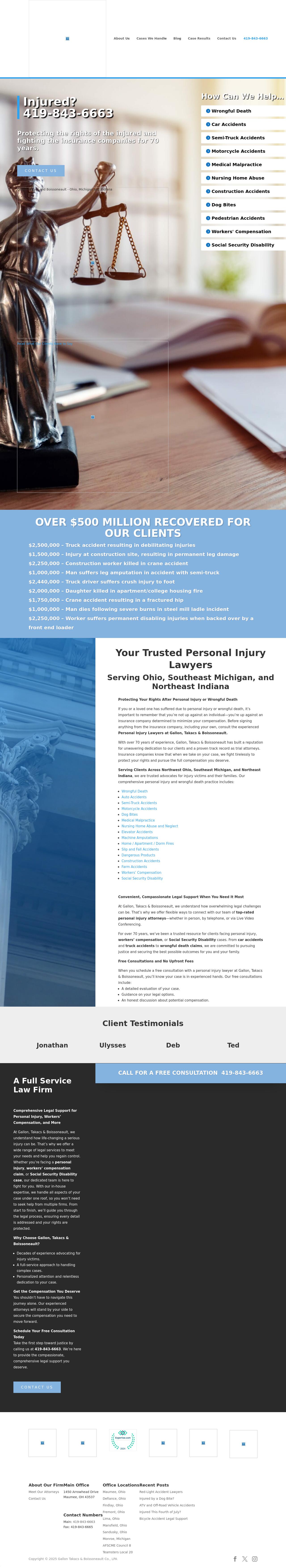 Gallon Takacs Boissoneault & Schaffer Co LPA - Toledo OH Lawyers
