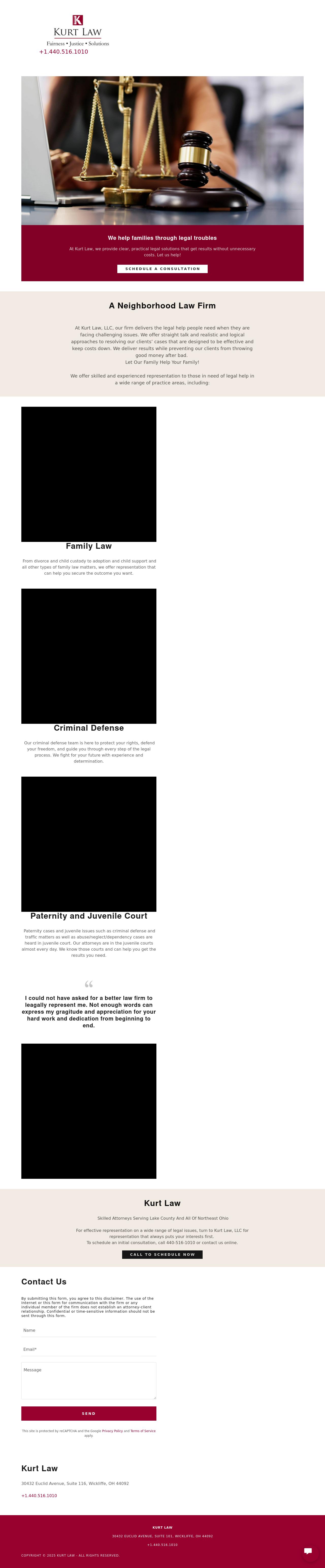 Kurt Law Office, LLC - Wickliffe OH Lawyers