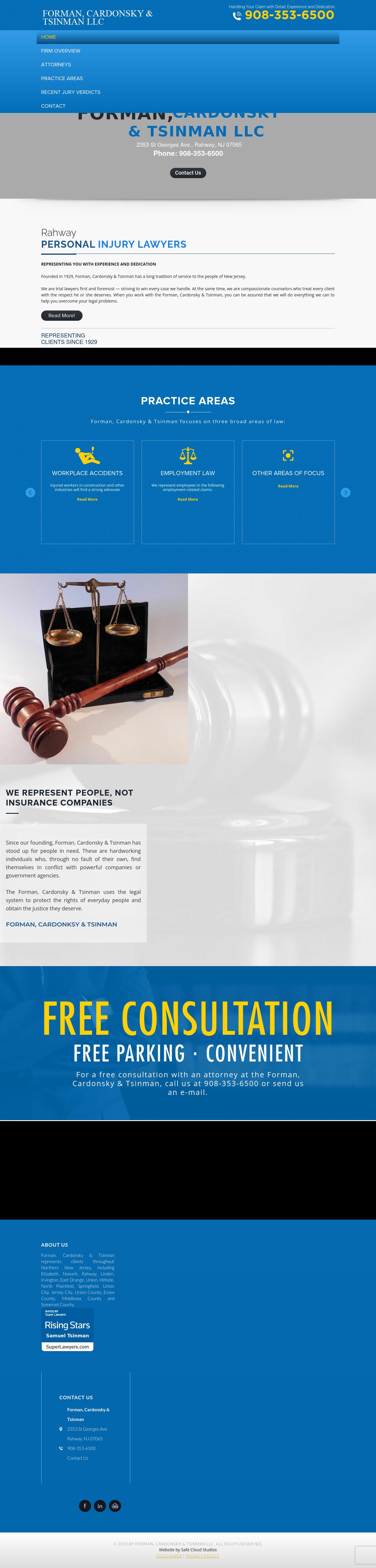 Law Offices of Forman, Cardonsky, & Lawrence - Elizabeth NJ Lawyers