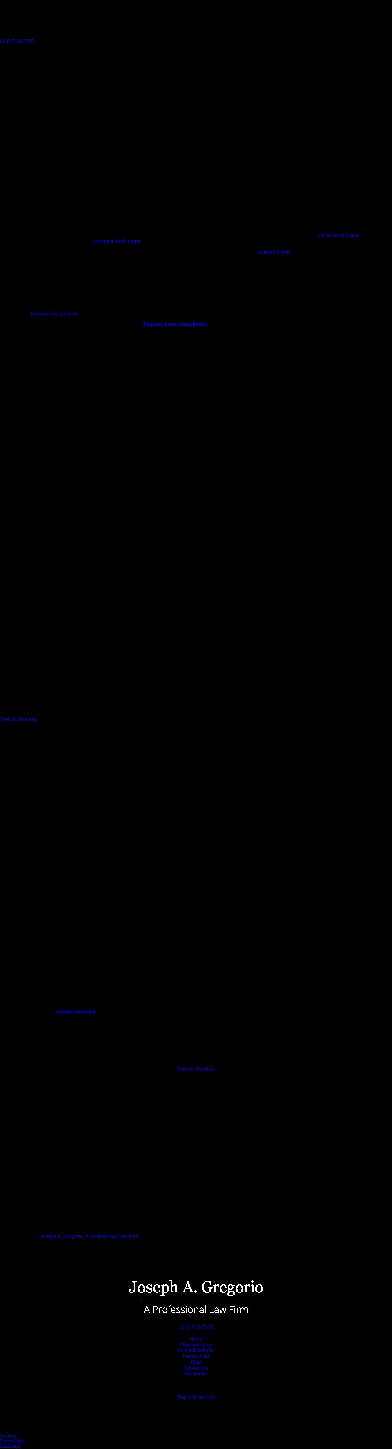 Law Offices of Joseph A. Gregorio - Bossier City LA Lawyers