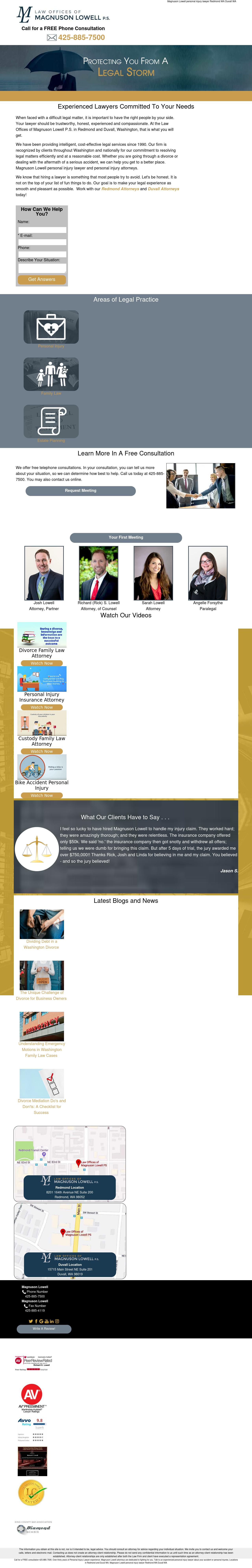 Law Offices of Magnuson Lowell P.S. - Spokane WA Lawyers
