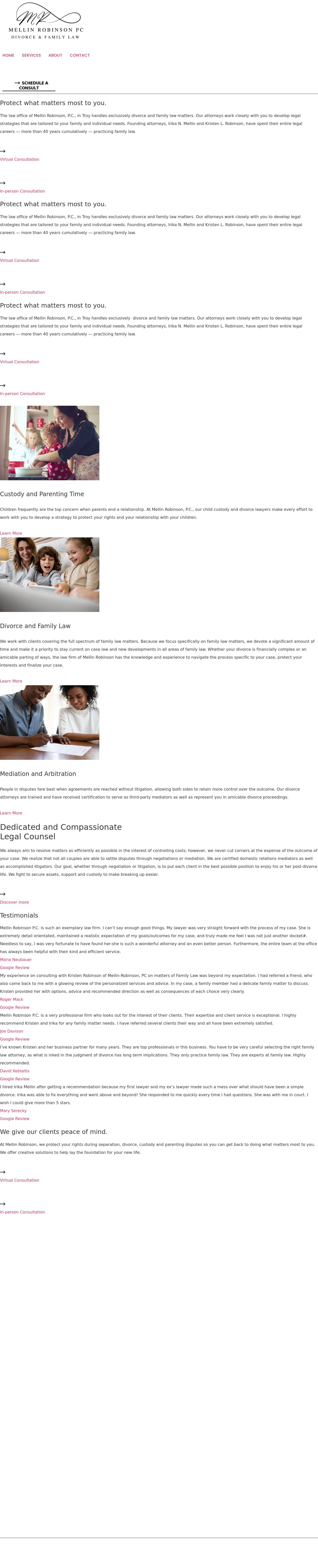 Mellin Robinson, P.C. - Troy MI Lawyers
