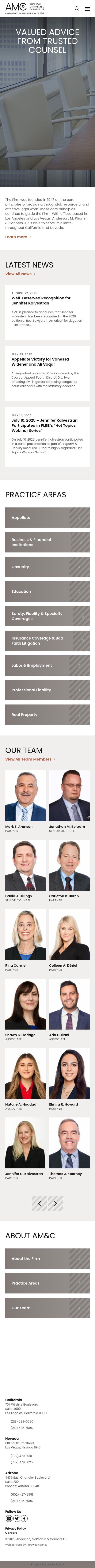 Anderson, McPharlin & Conners, LLP - Las Vegas NV Lawyers
