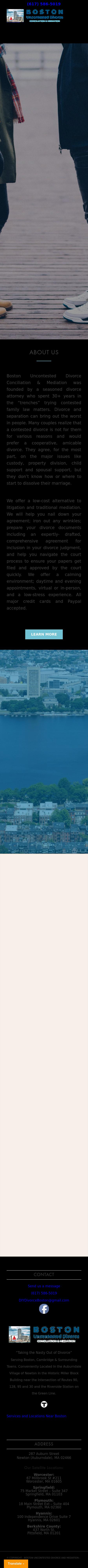 Boston Uncontested Divorce Conciliation and Mediation - Newton MA Lawyers