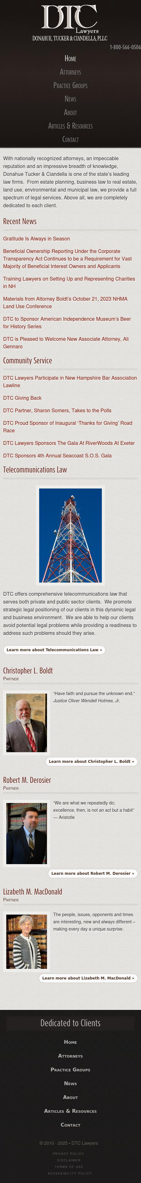 Donahue Tucker & Ciandella PLLC - Meredith NH Lawyers