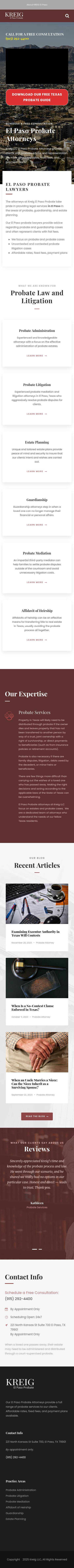 El Paso Probate, Kreig LLC - EL Paso TX Lawyers