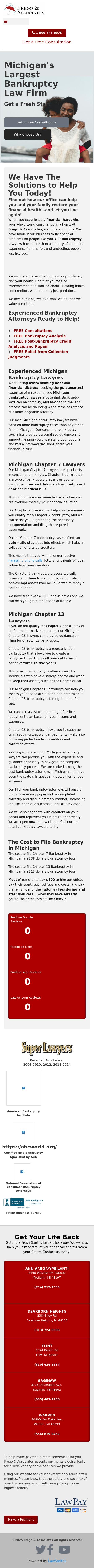 Frego & Associates-The Bankruptcy Law Office, P.L.C. - Dearborn Heights MI Lawyers