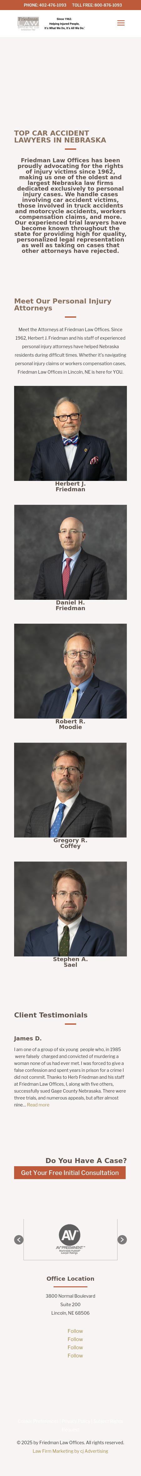 Friedman Law Offices, P.C., L.L.O. - Lincoln NE Lawyers