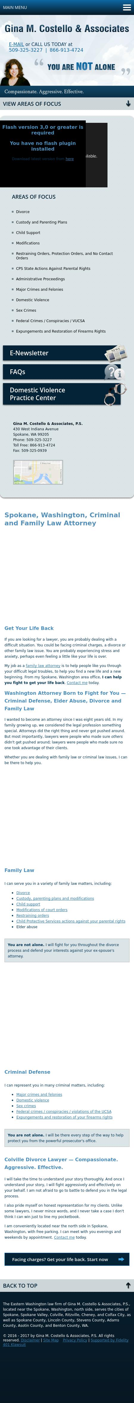 Gina M. Costello & Associates, P.S. - Spokane WA Lawyers