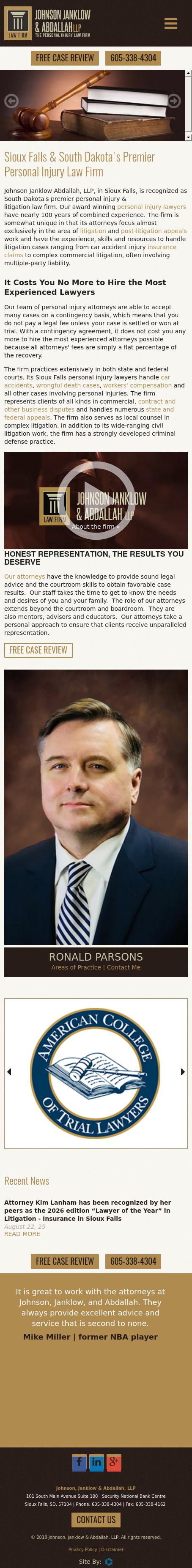 Johnson, Janklow, Abdallah, Bollweg - Sioux Falls SD Lawyers