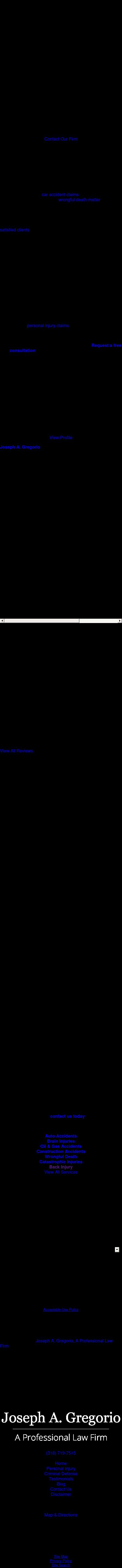 Law Offices of Joseph A. Gregorio - Bossier City LA Lawyers