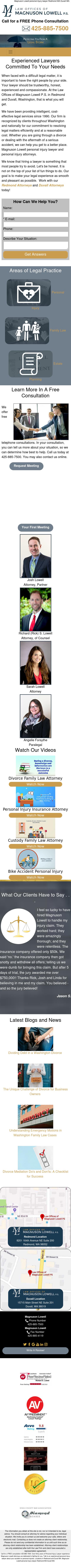 Law Offices of Magnuson Lowell P.S. - Spokane WA Lawyers