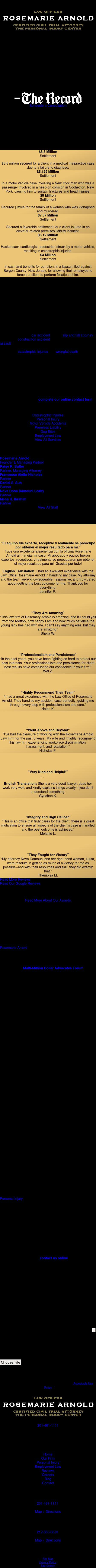 Law Offices Rosemarie Arnold - New York NY Lawyers