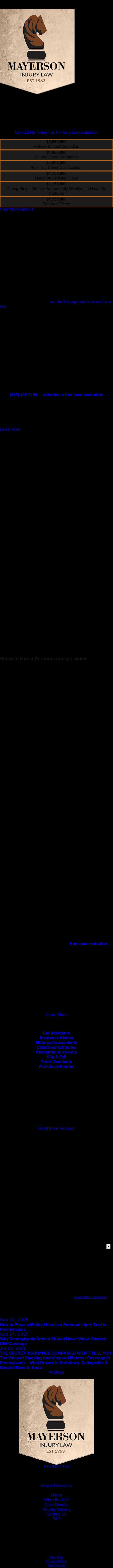 Mayerson Law, P.C. - Gilbertsville PA Lawyers