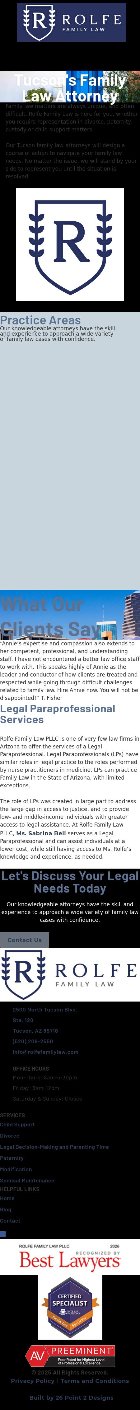 Rolfe Hinderaker, PLLC - Tucson AZ Lawyers