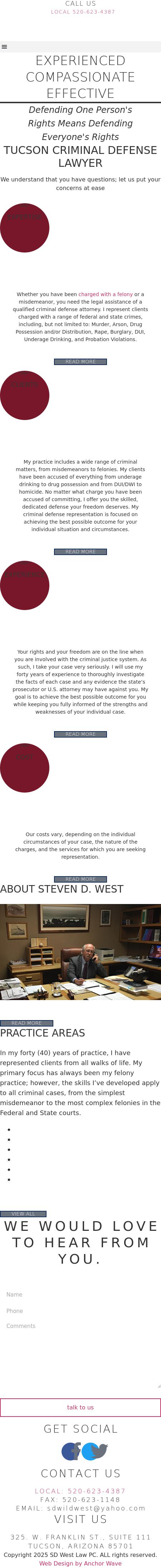 Steven D. West, Attorney at Law - Tucson AZ Lawyers