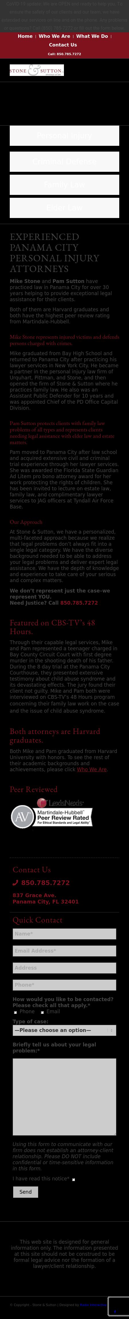 Stone & Sutton, P.A. - Panama City FL Lawyers