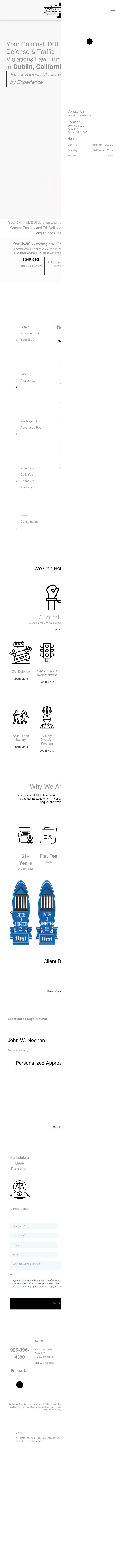 The Law Office of John W. Noonan - Pleasanton CA Lawyers