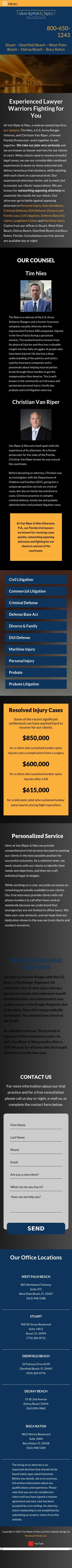 Van Riper & Nies Attorneys - Deerfield Beach FL Lawyers