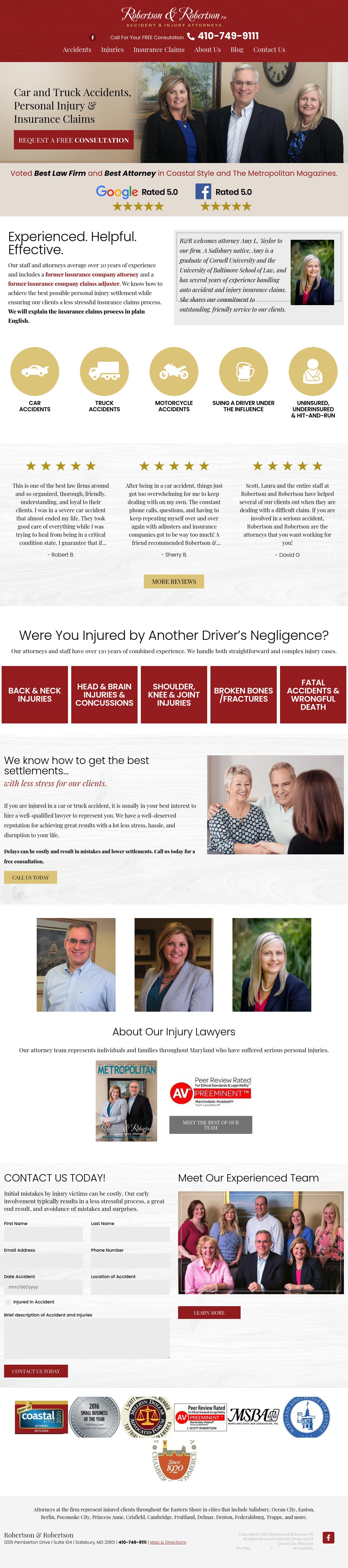 Robertson & Robertson, P.A. - Salisbury MD Lawyers