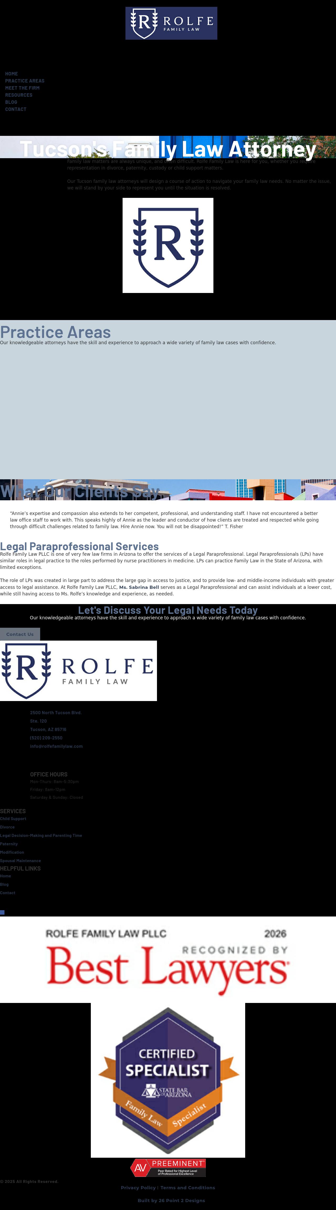 Rolfe Hinderaker, PLLC - Tucson AZ Lawyers
