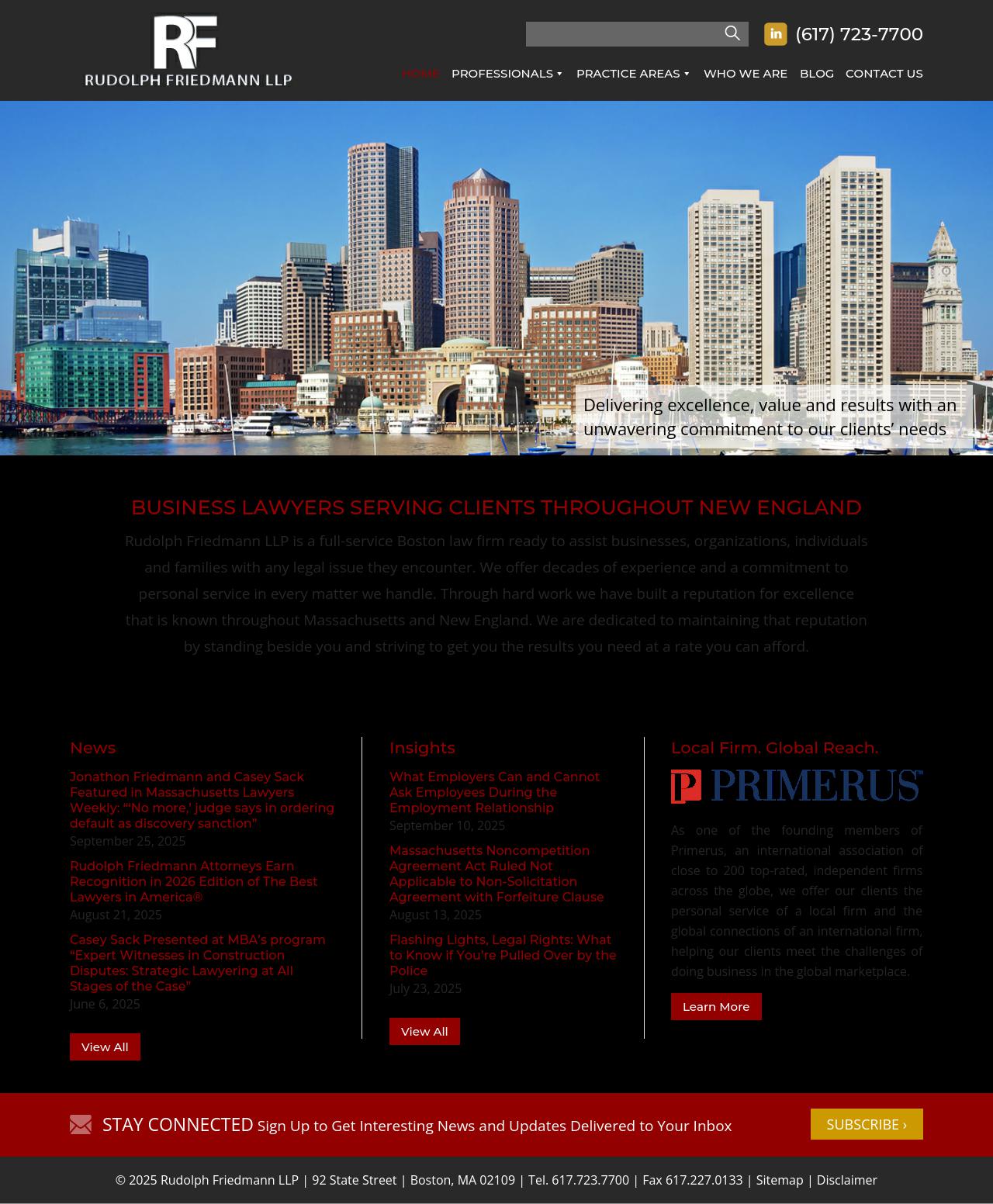 Rudolph Friedmann LLP - Boston MA Lawyers