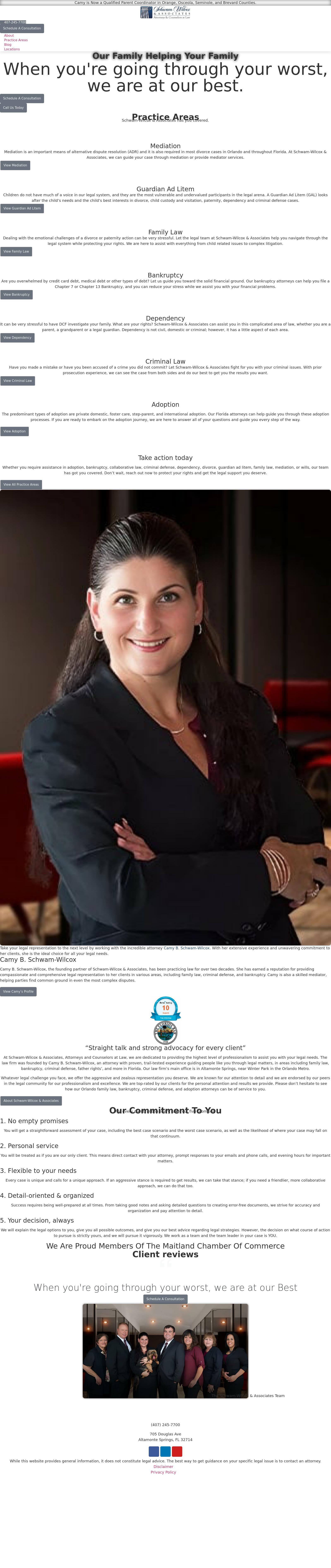 Schwam-Wilcox & Associates, Attorneys and Counselors at Law - Melbourne FL Lawyers