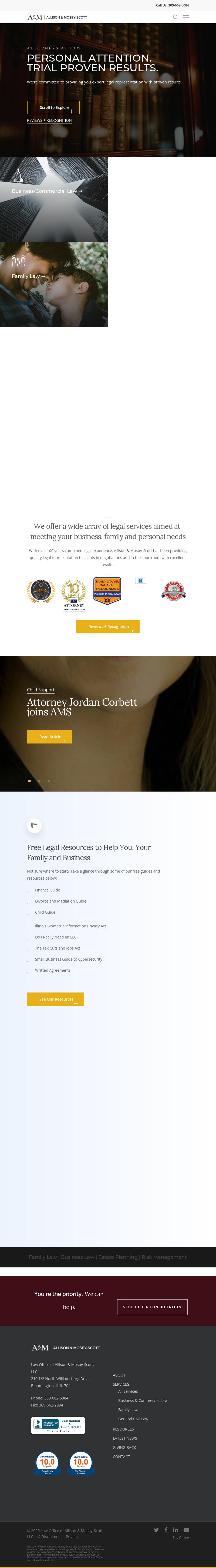 Allison & Mosby-Scott Law Office - Bloomington IL Lawyers