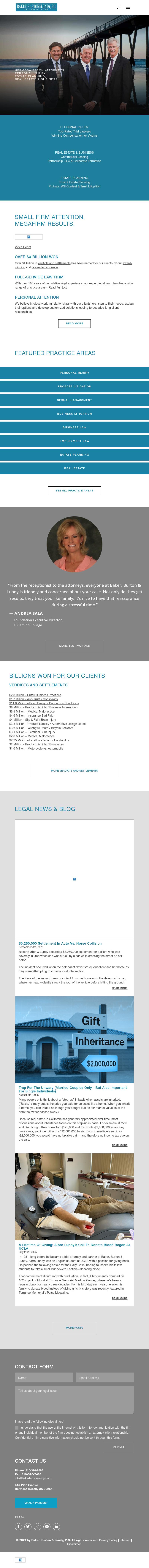 Baker, Burton & Lundy - Hermosa Beach CA Lawyers