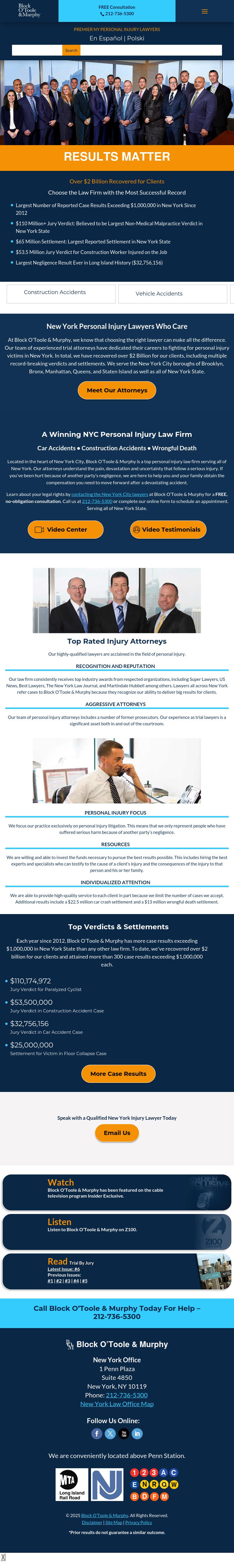 Block O'Toole & Murphy - New York NY Lawyers
