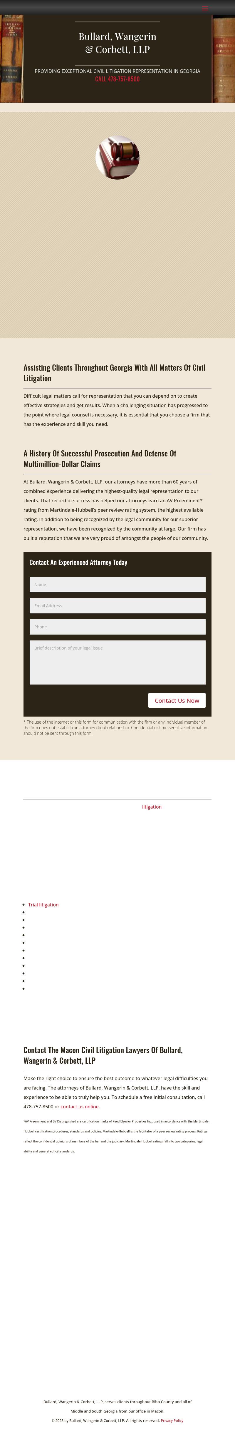 Bullard & Wangerin, LLP - Macon GA Lawyers