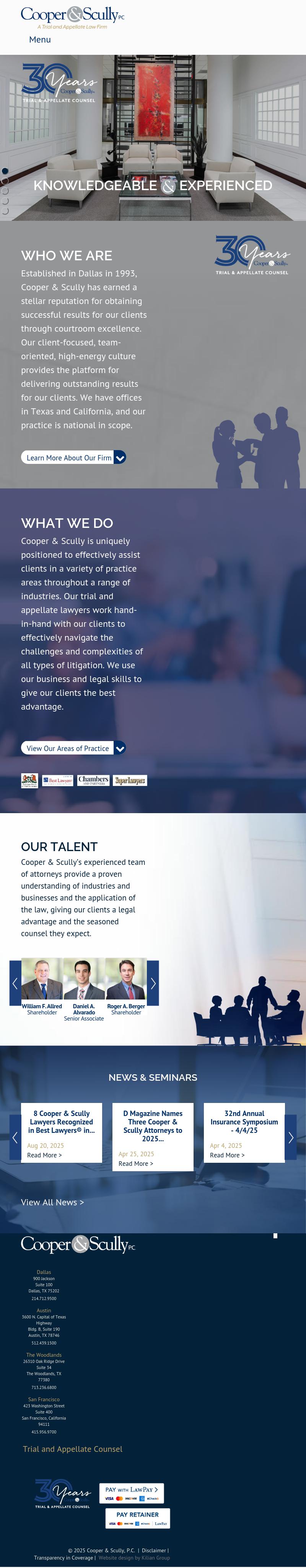 Cooper & Scully, P.C. - San Francisco CA Lawyers