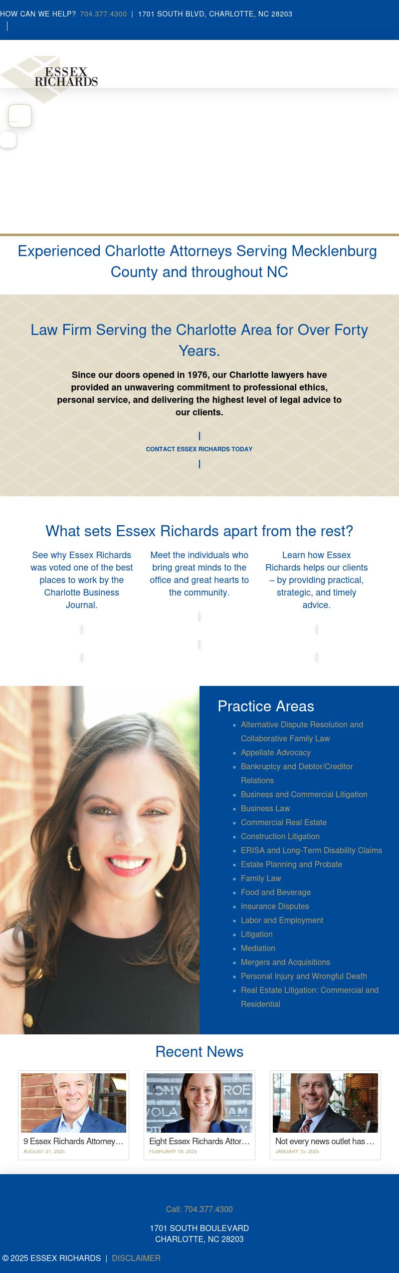 Essex Richards, P.A. - Charlotte NC Lawyers