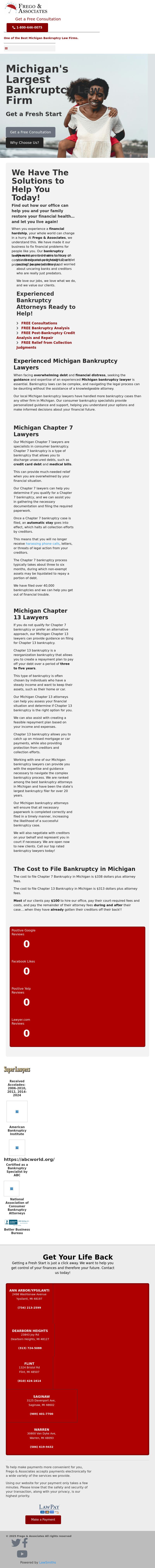 Frego & Associates-The Bankruptcy Law Office, P.L.C. - Dearborn Heights MI Lawyers