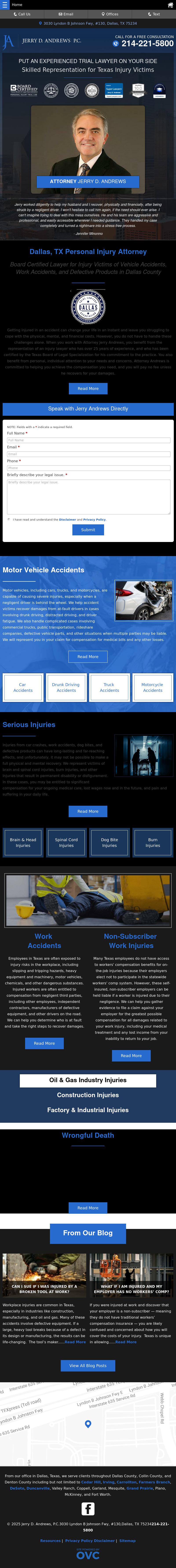 Jerry D. Andrews, P.C. - Dallas TX Lawyers