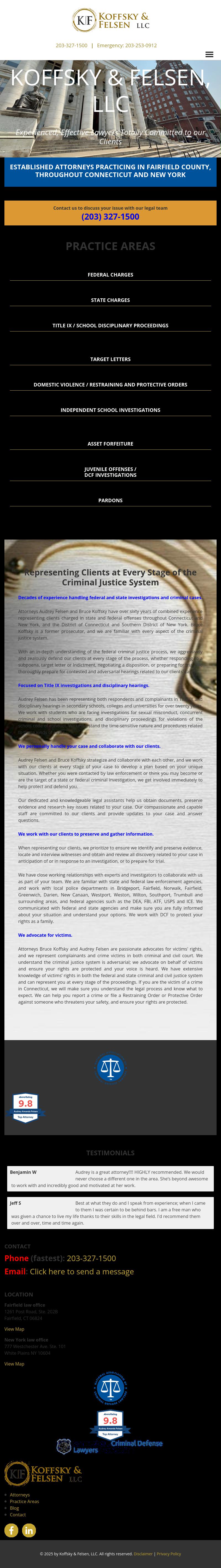 Koffsky & Felsen, LLC - Stamford CT Lawyers