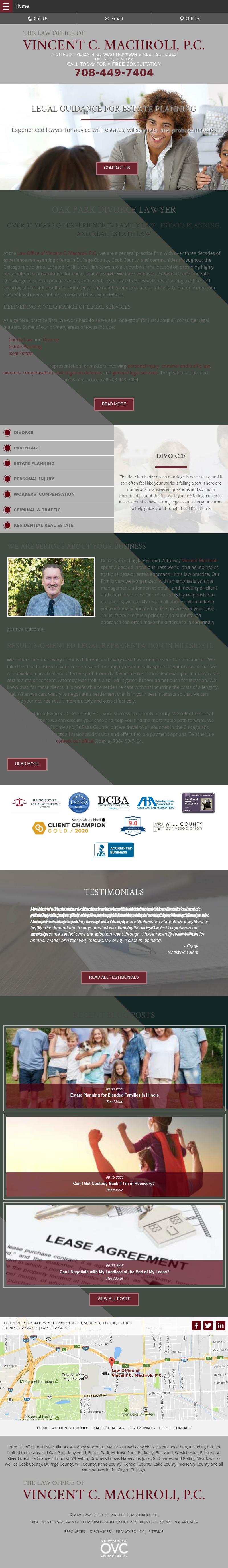 Law Office of Vincent C. Machroli, P.C. - Hillside IL Lawyers