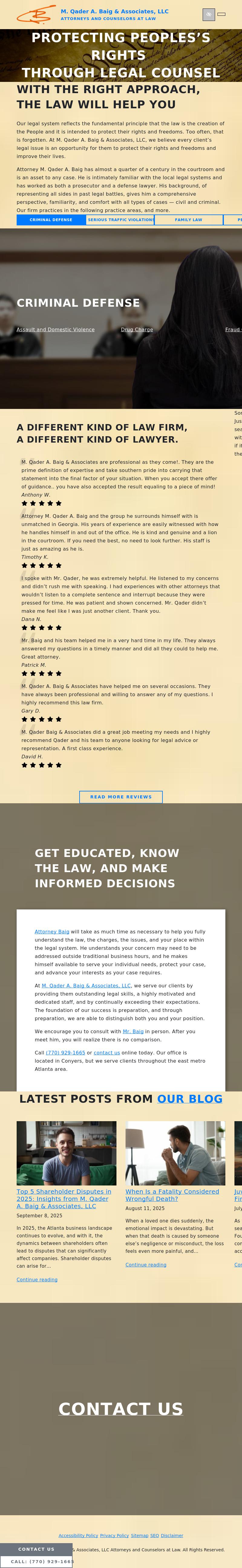 M. Qader A. Baig & Associates, LLC - Conyers GA Lawyers