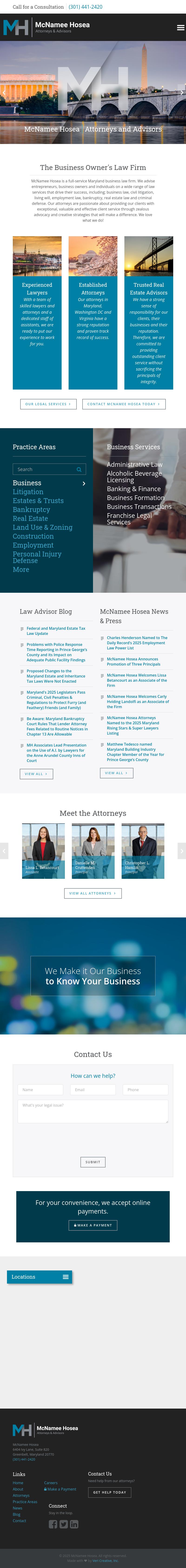 McNamee, Hosea, Jernigan, Kim, Greenan & Lynch, P.A. - Annapolis MD Lawyers