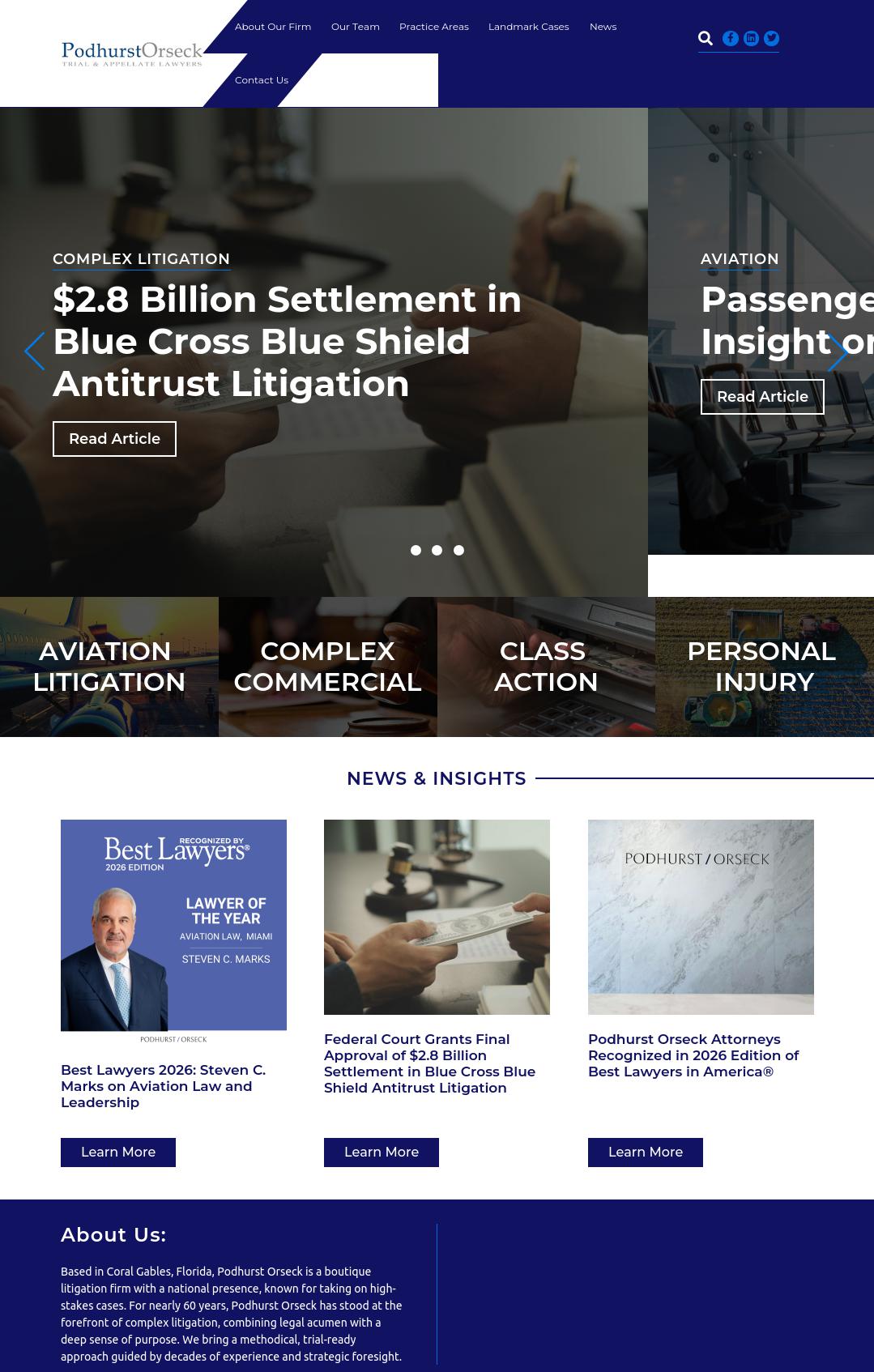 Podhurst Orseck PA - Miami FL Lawyers