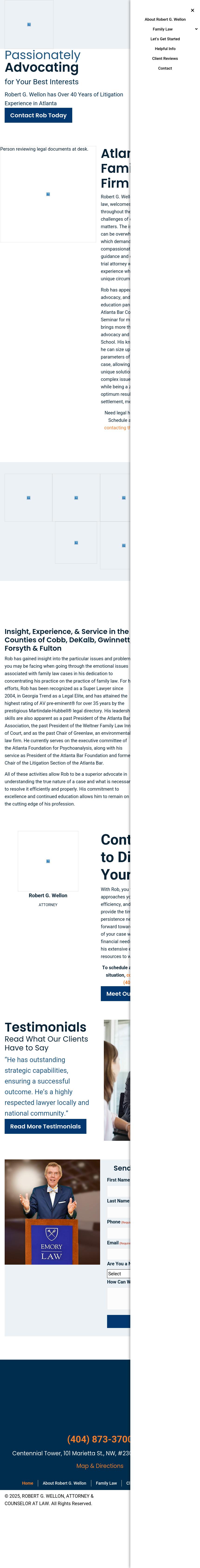 Robert G. Wellon - Atlanta GA Lawyers