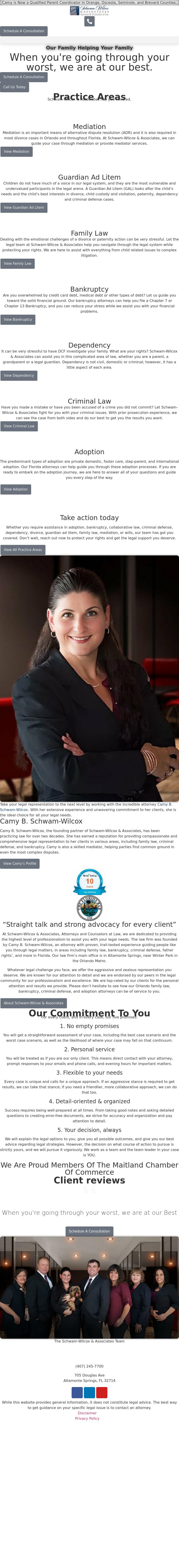 Schwam-Wilcox & Associates, Attorneys and Counselors at Law - Melbourne FL Lawyers