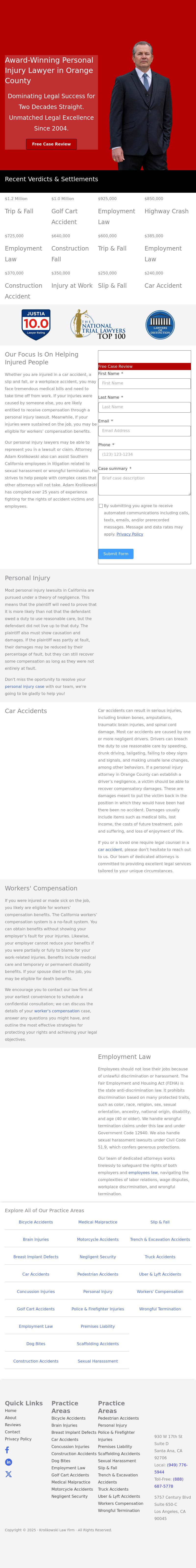 The Krolikowski Law Firm - Irvine CA Lawyers
